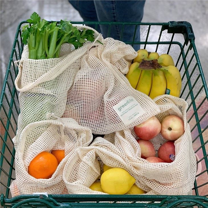 Reusable Cotton Produce Mesh Bag